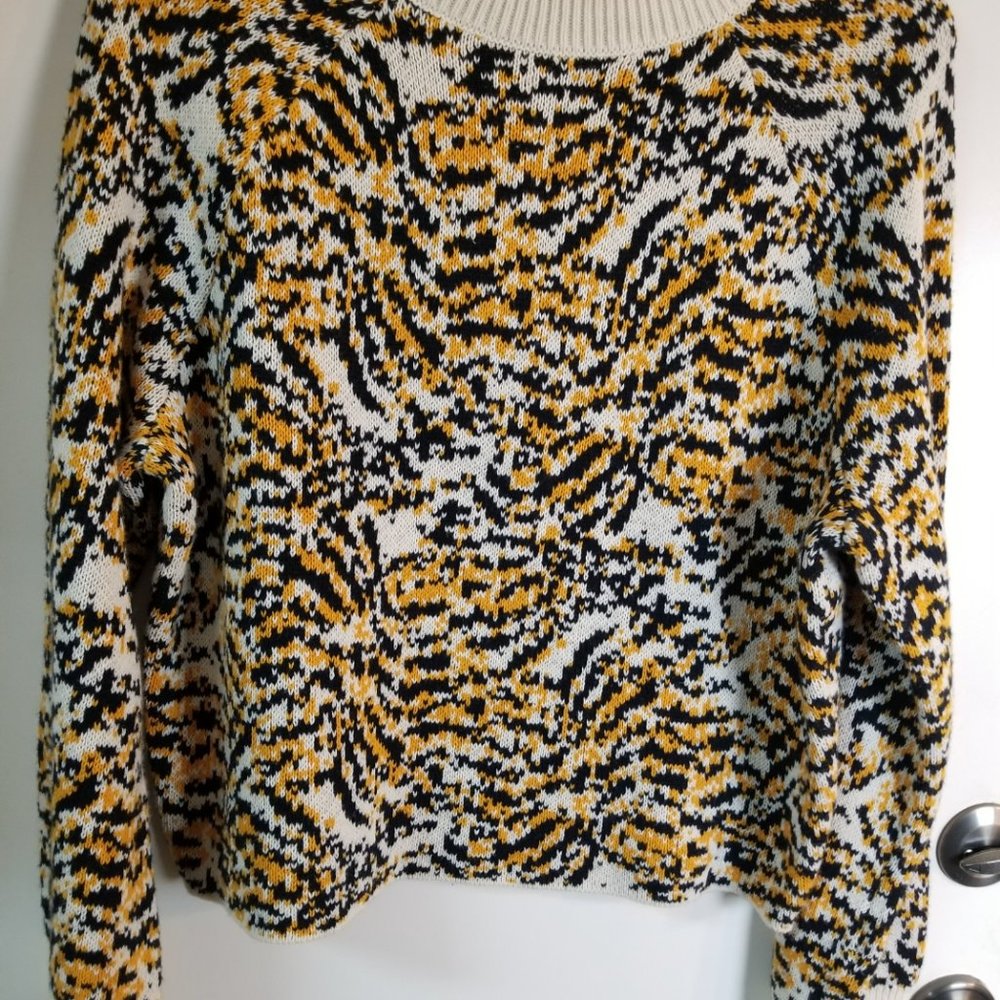 Rachel Comey for Target Animal Print Crewneck Long Sleeve Sweater Size Medium